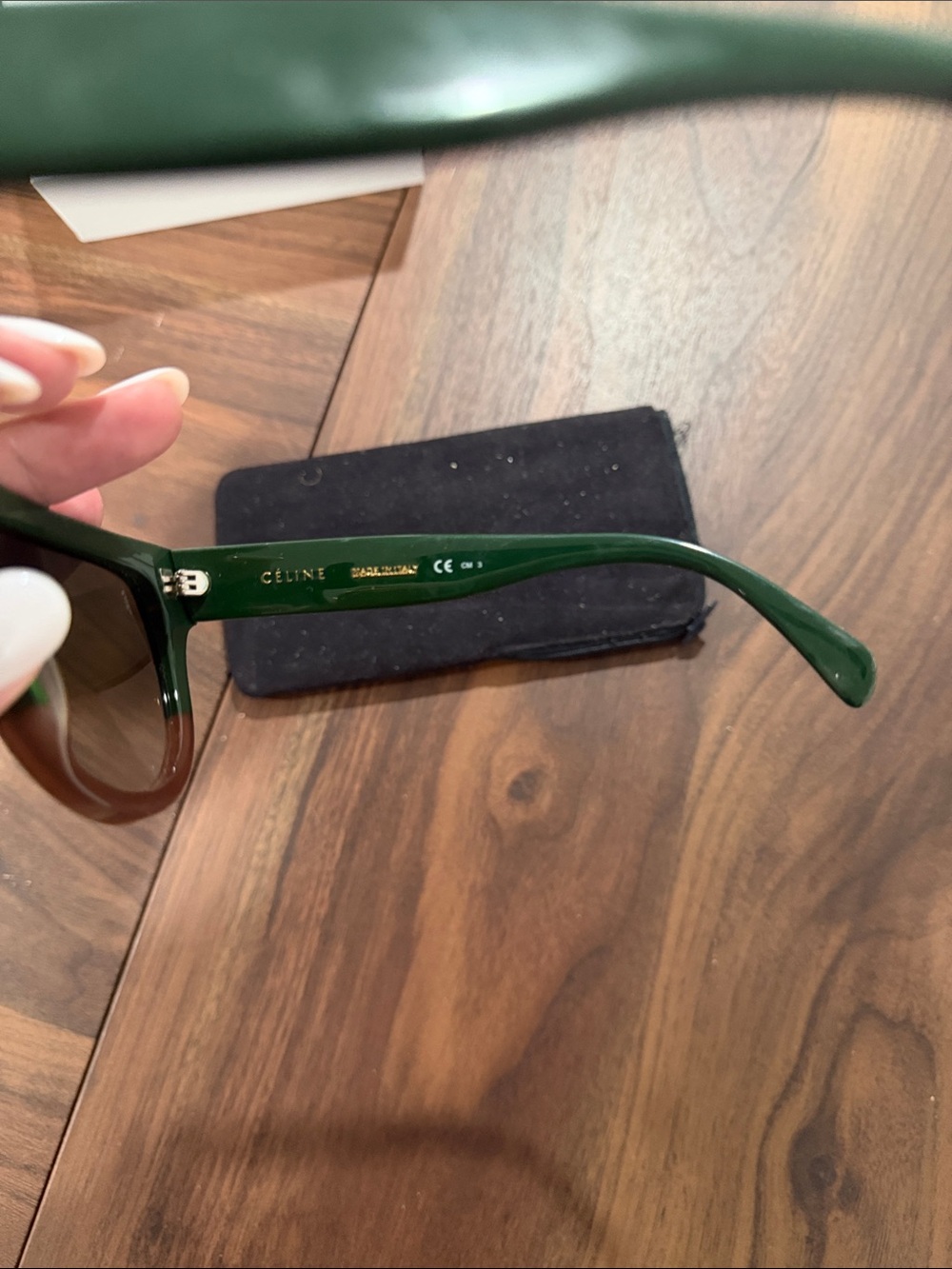 Celine Green Sunglasses - Picture 2 of 9